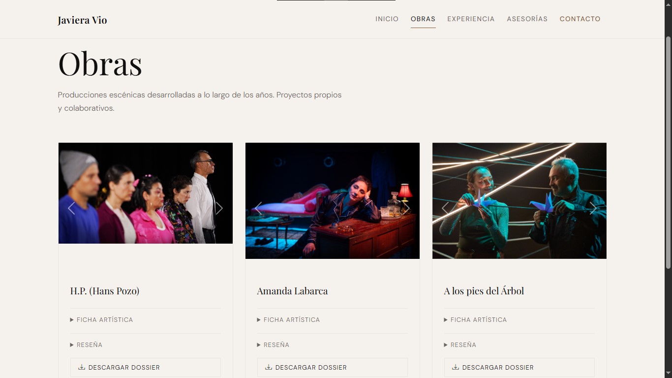 Javiera Vio — segunda vista