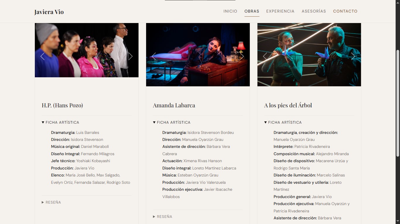Javiera Vio — tercera vista